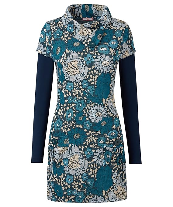 Joe Browns Women's Jazzy Jacquard Tunic Long Sleeve Top, Multicoloured