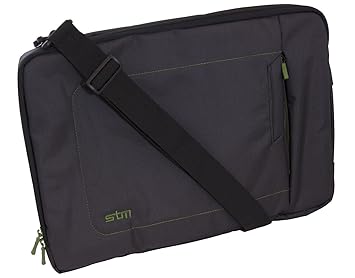 Stm Jacket Laptop Sleeve Large Blackgreen Amazonca Electronics