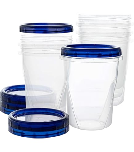 PLASTICPRO - Paquete De 24 Recipientes De Plástico Para