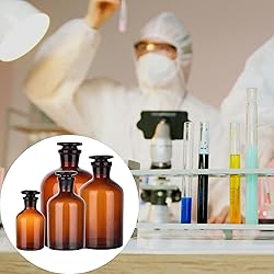 Kestun 2 Packs Glass Reagent Bottle,Narrow Mouth