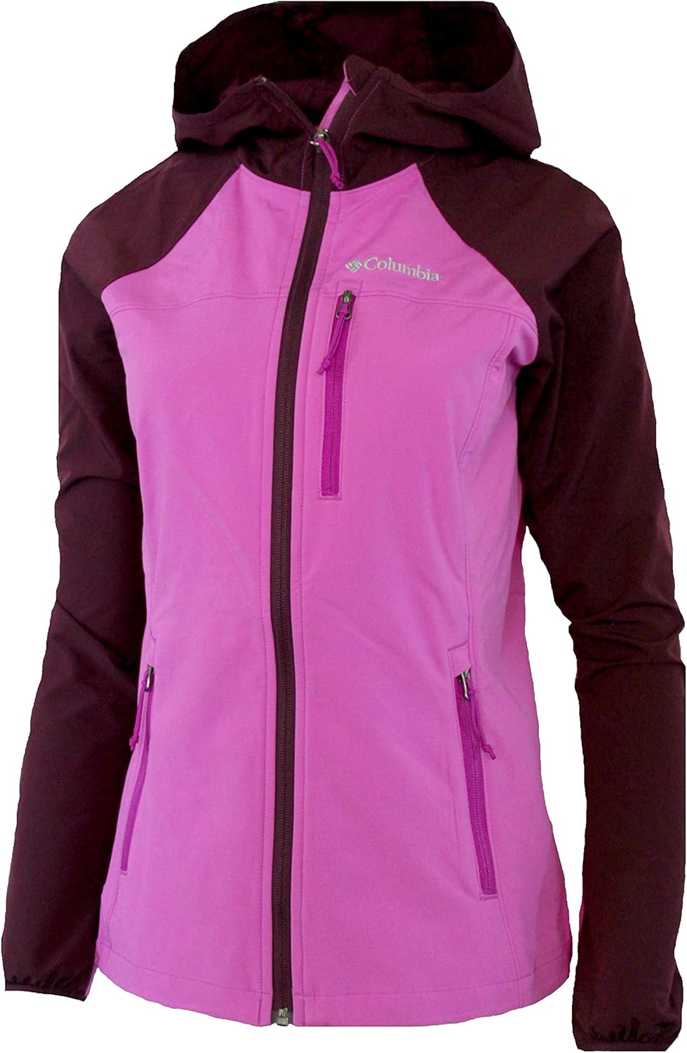 columbia green lake hooded softshell