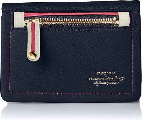 Amazon フレームワーク ファルセット 中lファスナー付折財布 ネイビー Frame Work フレームワーク 財布