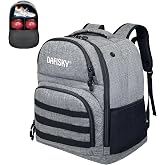 DAFISKY Bowling Ball Bag 2 Ball Bowling Backpack | Bowling bag for Single or 2 Balls with Shoes Compartment Fits Up to US Size 15