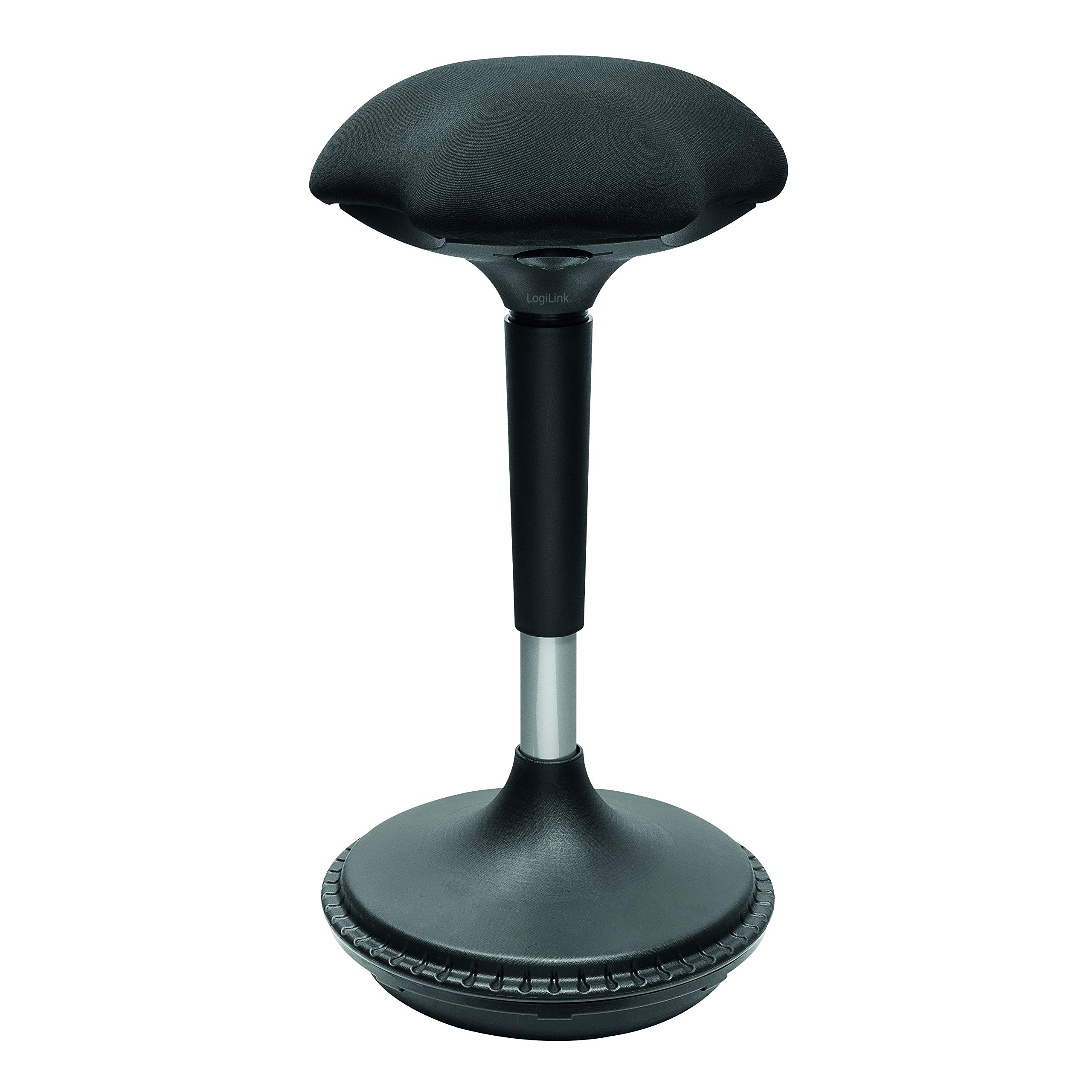 LogiLink EO0011 Height Adjustable Ergonomic Office Stool/Standing Aid for Effective Reduction of Leg Fatigue and Strain