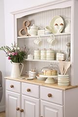 KitchenCraft Vintage-Style Ceramic Spoon Rest, Cream, 13x11.5cm view 3