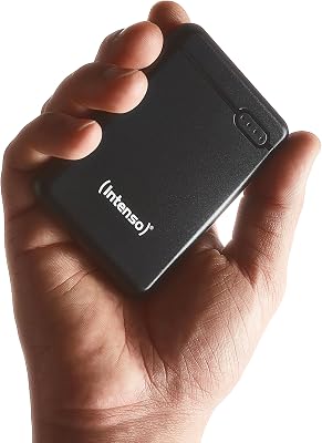 Carregador portátil Intenso Power Bank XS5000, bateria externa (5000mAh, para smartphones, tablets e mais), preto