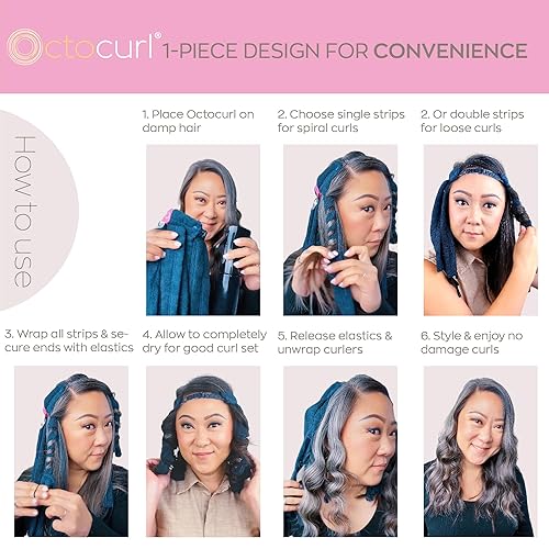 Octocurl Heatless Curls Headband Hair Curlers to Sleep In