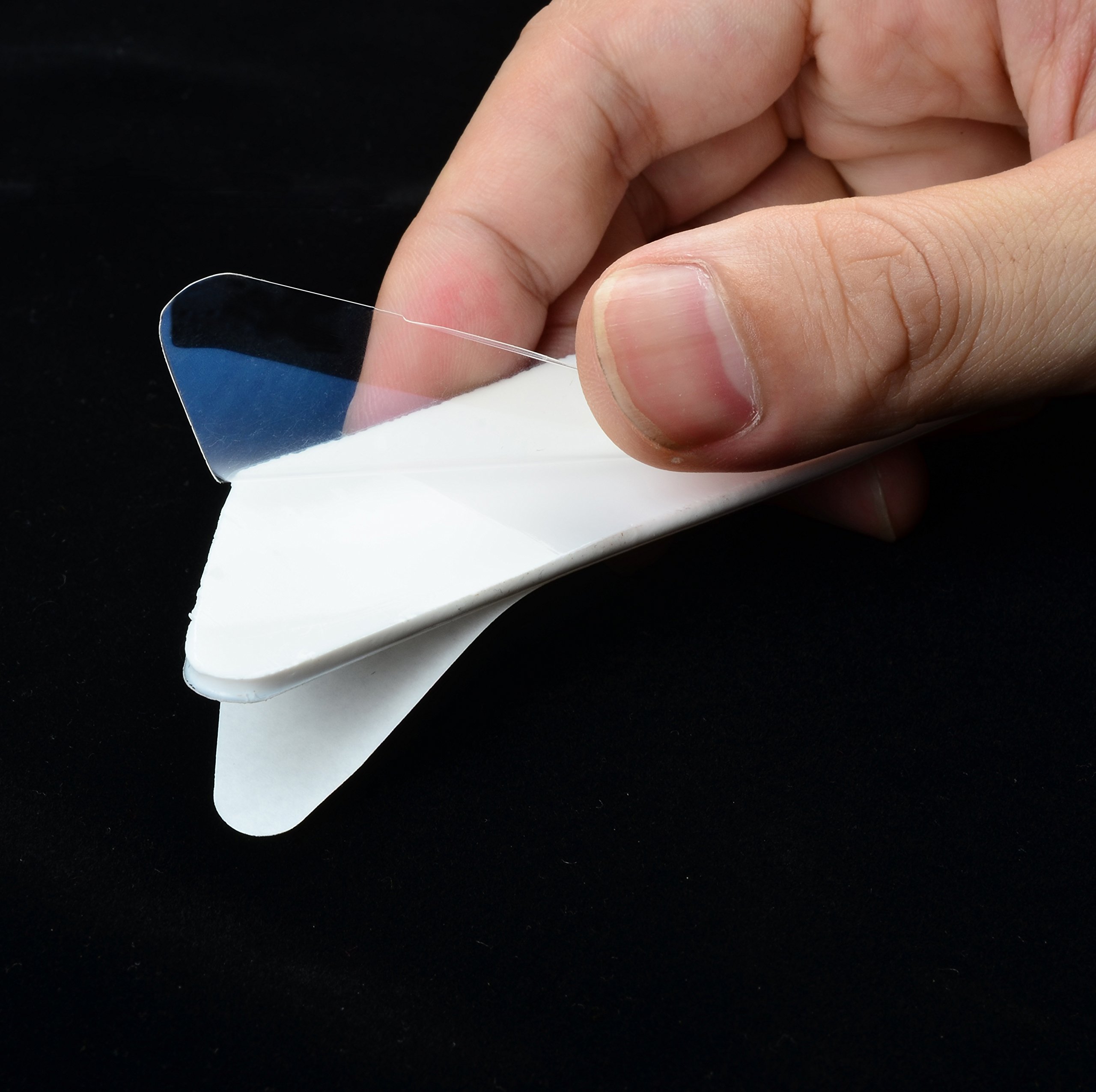 SANSUM Rug Gripper 8pcs White Anti Curling Rug Gripper Non Slip Rug Pad for Rugs Straight Carpet Gripper for Corners and Edges Medium