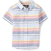 The Children's Place boys Short Sleeve Button Up Shirt