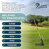 Happy Golfer Golf Swing Trainer with Plate & Two Alignment Sticks view 3