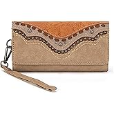 Montana West Wristlet Wallets for Women Western Trifold Wallet Purse with Card Holder MW1340-W002TN