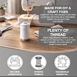 D.A.Y. Republic 500m Sewing Thread White Spool Multipurpose Strong Bonded view 3
