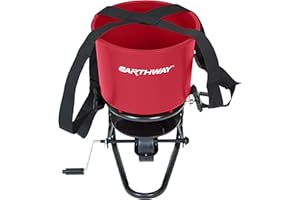 EarthWay 3100 40 LB (18 KG) Professional Chest Mount Hand Crank Broadcast Spreader Including Even Spread Technology, Comfortable & Adjustable Harness Strap and Rain Cover