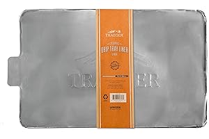 Traeger Grills BAC578 Tailgater Drip Tray Liner Grill Accessory, 5 Pack