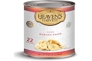 Heaven's Harvest Freeze-Dried Emergency Survival #10 Can (Banana Chips)