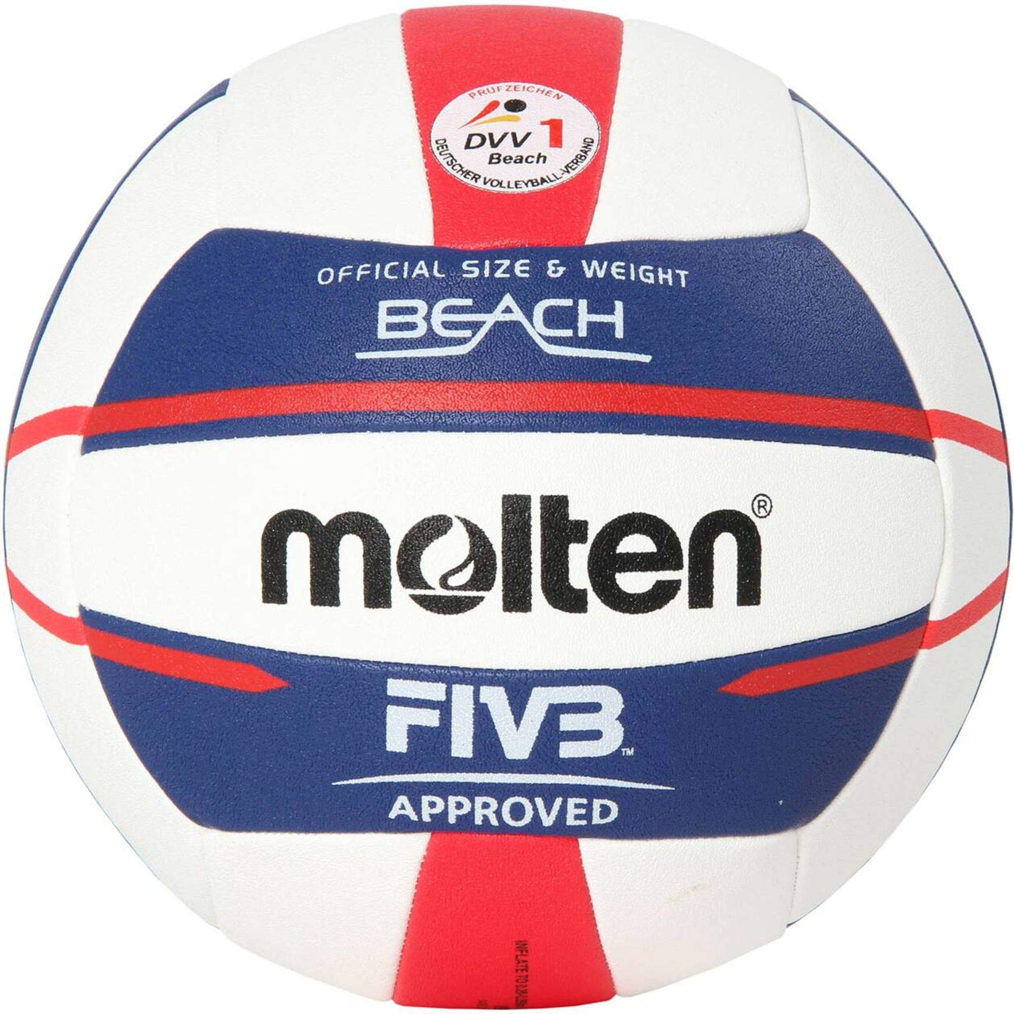 Molten VB5000 Beach Volleyball White/Blue/Red 5