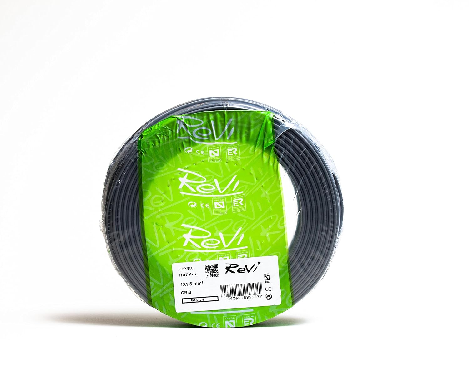 Cable FLEXIBLE H07 VK 1 x 1,5 mm² 25 m 750.00 voltsV Électricité Bricolage