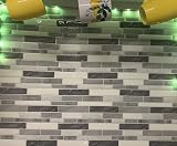 Art3d 10-Sheet Self Adhesive Backsplash 12x12 Grey Marble Peel & Stick view 2