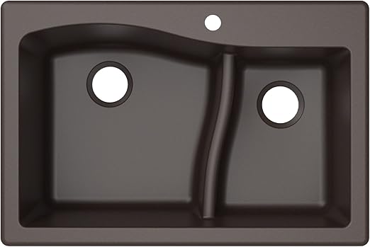 Kraus Kgd 442brown Quarza Granite Kitchen Sink 33 Inch Brown