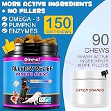 HUALIJIA Dog Allergy Relief Treats 150 Chews Peking Duck Flavor view 7