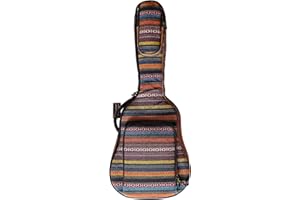 MUSIC FIRST 0.9" (23mm) Padded Country Style 36 inch Soft Guitar Case, Travel Guitar Bag, 36" Guitar Backpack (FIT FOR 36~37 inch, 3/4 Junior Size GUITAR, CHECK PHOTO No.2 AND MEASURE YOUR GUITAR!)