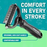 Maxpower Planet Dog Brush Double Sided Undercoat Rake Deshedding Tool view 7