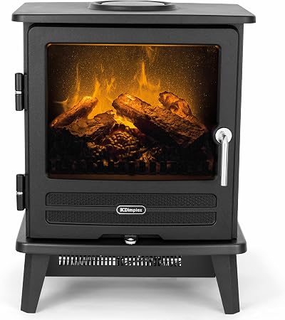 Dimplex Willowbrook Optimyst Electric Stove Fire - Black, Real Flame Effect,