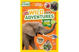 National Geographic Kids Wild Adventures Super Sticker Activity Book: Two Books in One with 2,000+ Stickers!