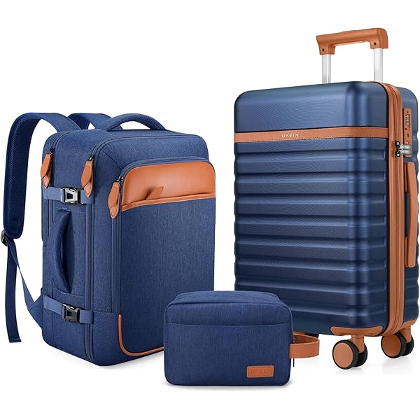 UKEIN Luggage Sets 5 Piece, Polycarbonate Hardside Carry On