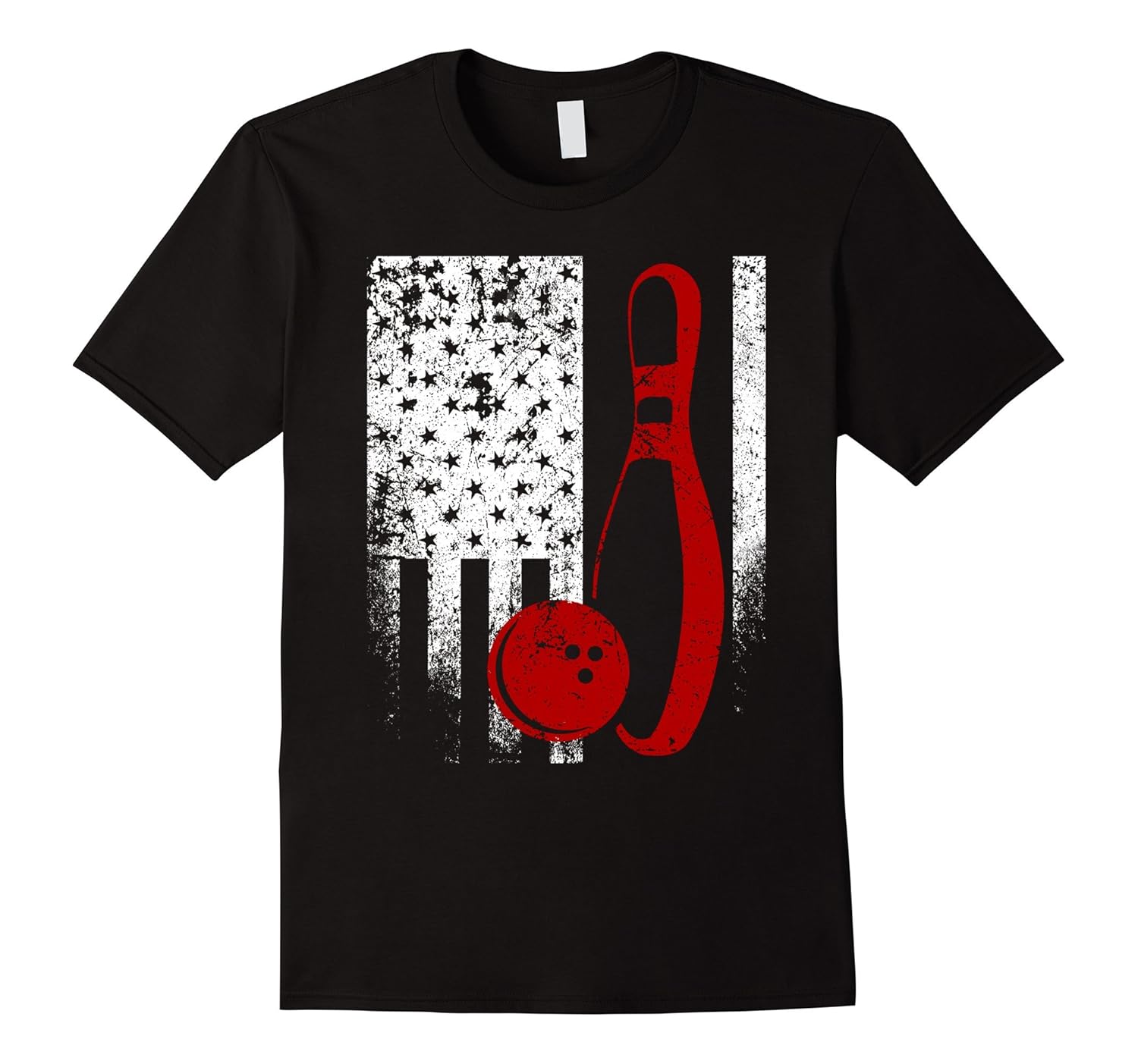 USA Bowling Flag TShirtArt Artvinatee