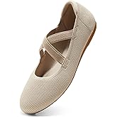 Arromic Flats for Women Round Toe Ballet Flats with Straps Women Ballerina Flat Shoes Dressy Comfortable for Work Wedding Office Casual