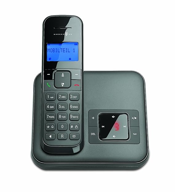 Telekom Sinus CA 34 - schnurloses Telefon mit Anrufbeantworter (Standard/Analog, AB, Full Eco Mode, 50 Telefonbucheinträge)