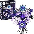 SOOLIO Dahlia Flower Bouquet Building Set for Adults, Valentines Creative Gift for Women Girlfriend Gothic Botanical Collecti