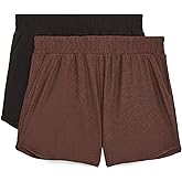 Danskin womens 2 Pack Super Soft Tulip Hem Shorts