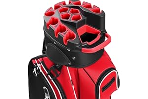 UNIHIMAL 14-Way Golf Cart Bag Pro with Full Length Divider Top, Golf Bag for Men with Handles and Rain Cover