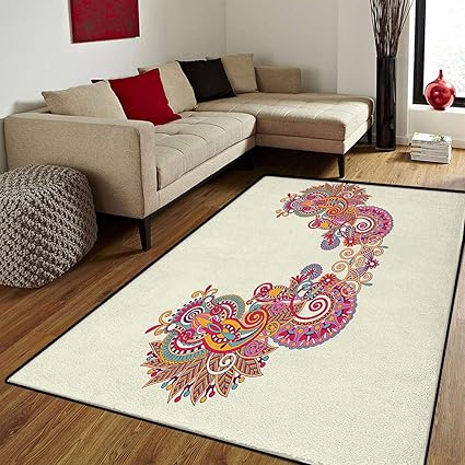 Amazon Com Henna Bath Mats For Bathroom Eastern Culture Inspired