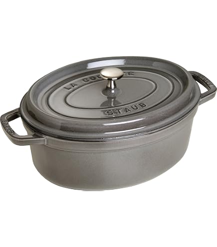 Amazon.com: staub La Cocotte Oval 40500-236 Pico Cocotte Oval Gray