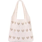Ovida Crochet Tote Bag Mesh Beach Bag Fairycore Hobo Fairy Grunge Aesthetic Shoulder Bag Y2k Purse for Women Girls | Beach Bag, Fairycore, Hobo, Fairy Grunge, Aesthetic, Y2k