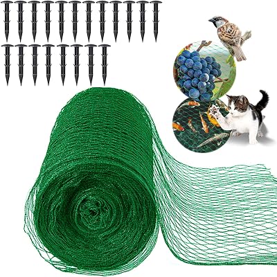MAIYADUO Garden Netting 4x12M Birds Fruit Veg Pond Mesh Fence Green