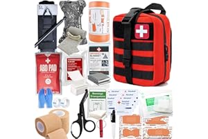 IFAK Trauma kit with Tourniquet | Israeli bandage | Splint | Compressed gauze | bleeding control bandages for Tactical First 