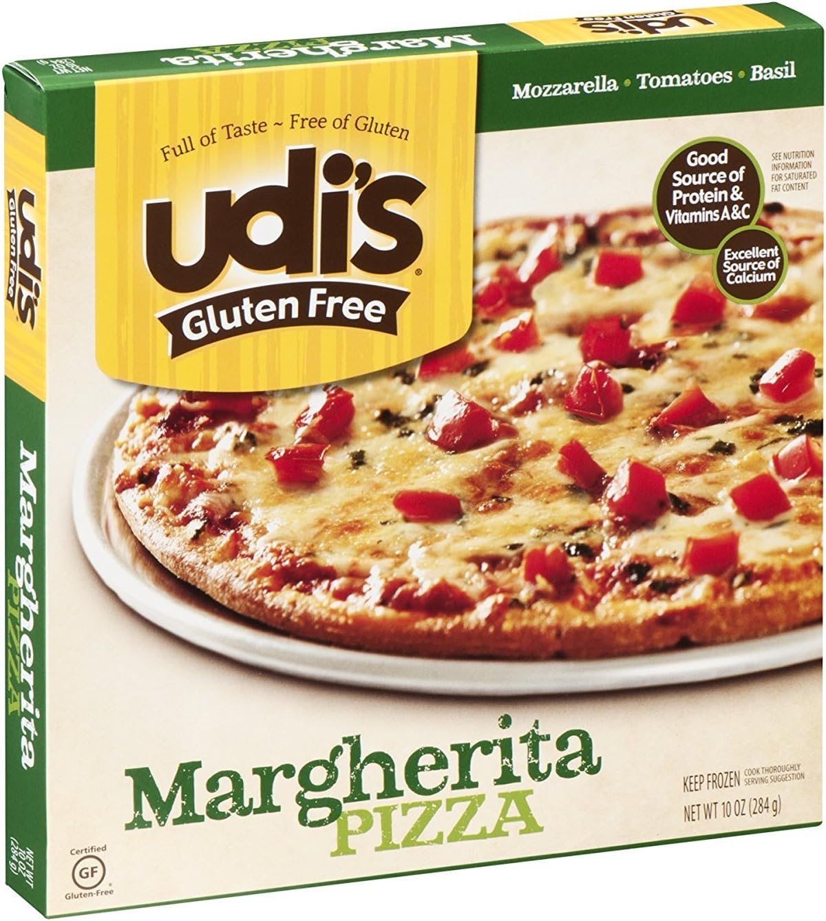 Udi's Gluten Free Margherita Pizza, 10 Ounce (Pack of 6)