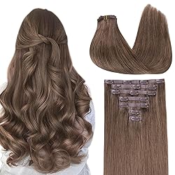 GOO GOO Clip in Hair Extensions Real Human