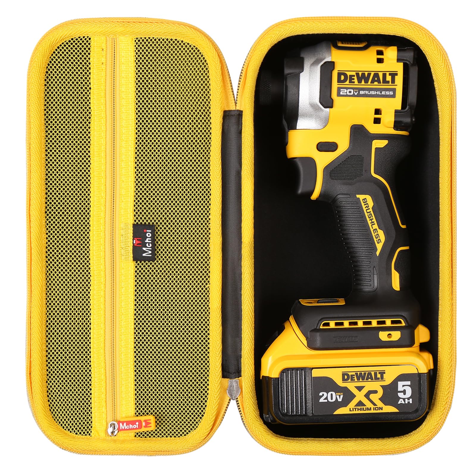 Photo 1 of Mchoi Hard Case Suitable for DEWALT DCF850B/ DCF860B/ DCF870B 20V Cordless Brushless Compact 1/4'' Impact Driver, Case Only