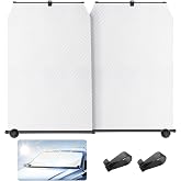 SHINELINERS Retractable Windshield Sun Shade - 99% UV &amp; Heat Block, 420D Fabric, Universal Fit for Cars Trucks SUVs (Not for Large Trucks/Contoured Windshields.)