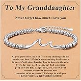 JSJOY 925 Sterling Silver Bracelets for Women Daughter Granddaughter Mom Gifts, Gifts for Mom Grandma Aunt Sister Christmas Birthday Gifts Stocking Stuffers for Teens Women