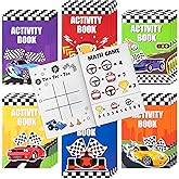 JAPBOR Race Car Coloring Books - 48PCS Mini Racing Cars Activity Color Books Bulk for Kid Party Favors, Truck Transportation Themed Small Colouring Pages for Birthday Gifts Class Drawing Painting Game