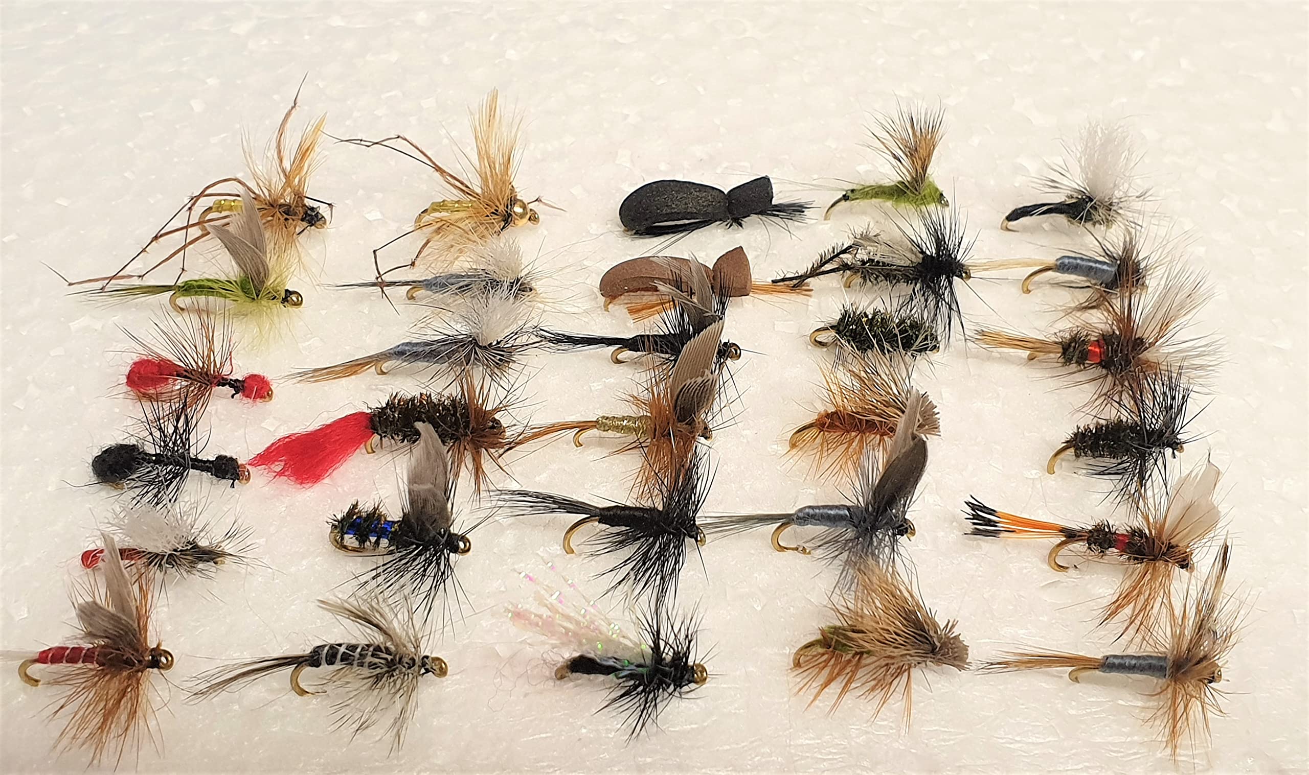 Jackal Outdoors 30 Pc Mixed Dry Trout Flies