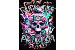 mrpwnle Skull Diamond Art Kits for Adults, Don't Like Me Skull Diamond Painting Kits for Adults Beginners, 5D DIY Full Drill Round Gem Art Crafts Paintings for Home Wall Decor 12 x16Inch