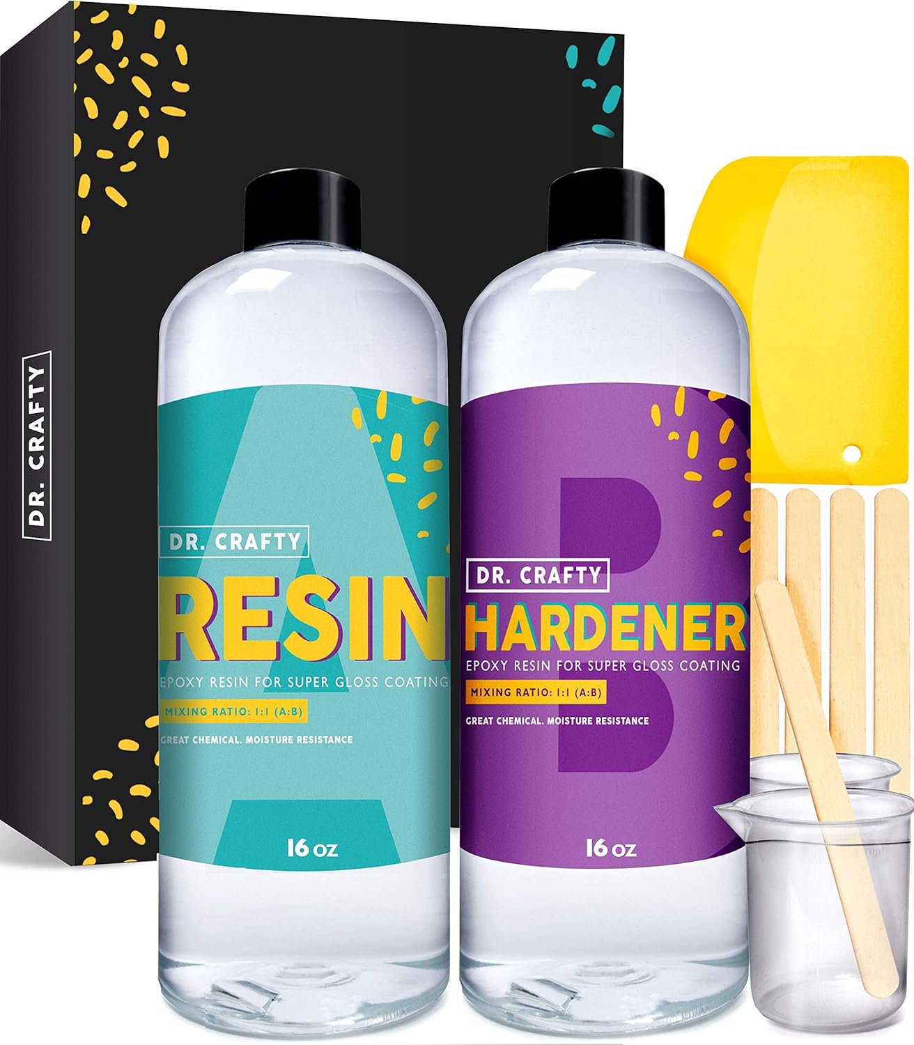 DR CRAFTY Clear Epoxy Resin Kit Art 