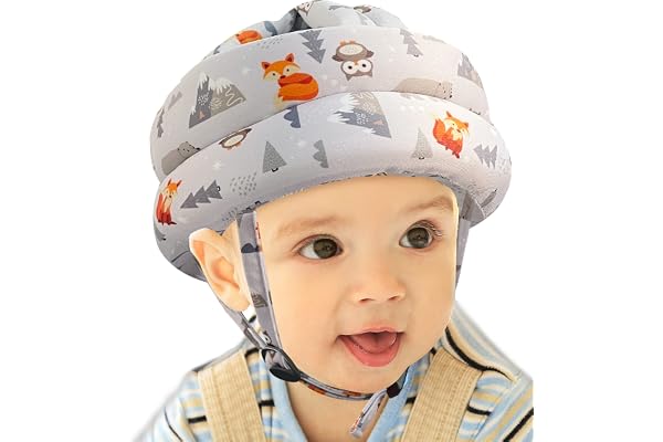 Simply Kids Baby Helmet for Crawling, Soft Cushion Infant Baby Head Protector I Toddler Helmets 1-2 Years Old, 6-12 Months (F
